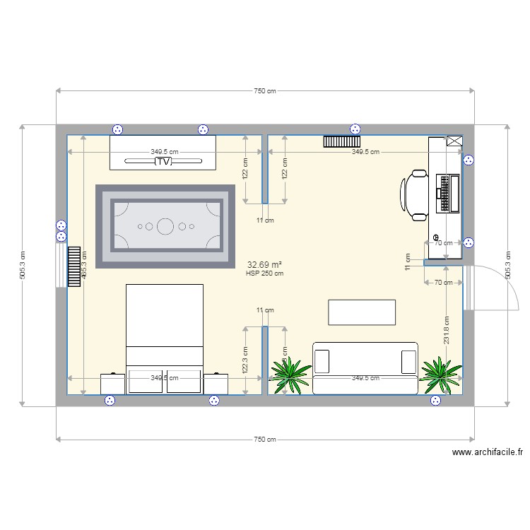 lulu damour. Plan de 0 pièce et 0 m2