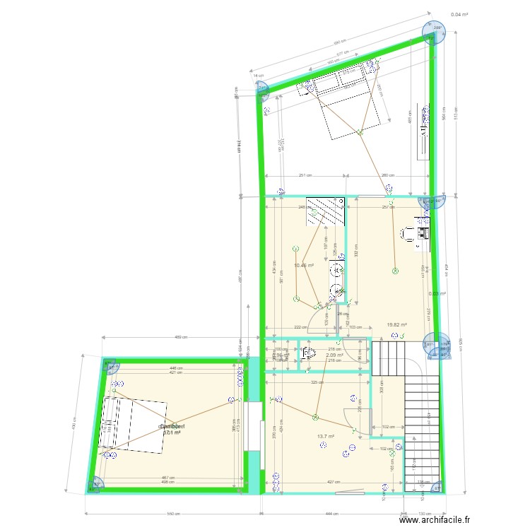 fred étage. Plan de 0 pièce et 0 m2