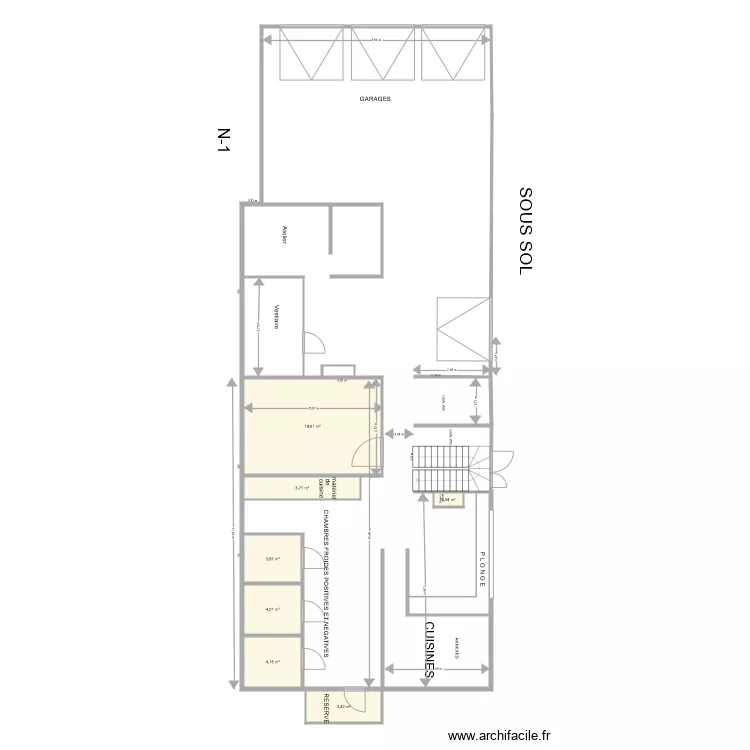 SOUS SOL VINTAGE. Plan de 