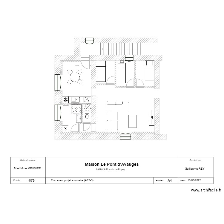 Maison St Romain de Popey APS-3. Plan de 0 pièce et 0 m2