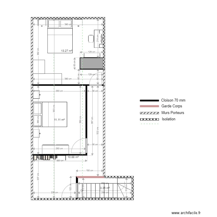 Buchot Julien et Anne Aménagement V1 2ch. Plan de 0 pièce et 0 m2