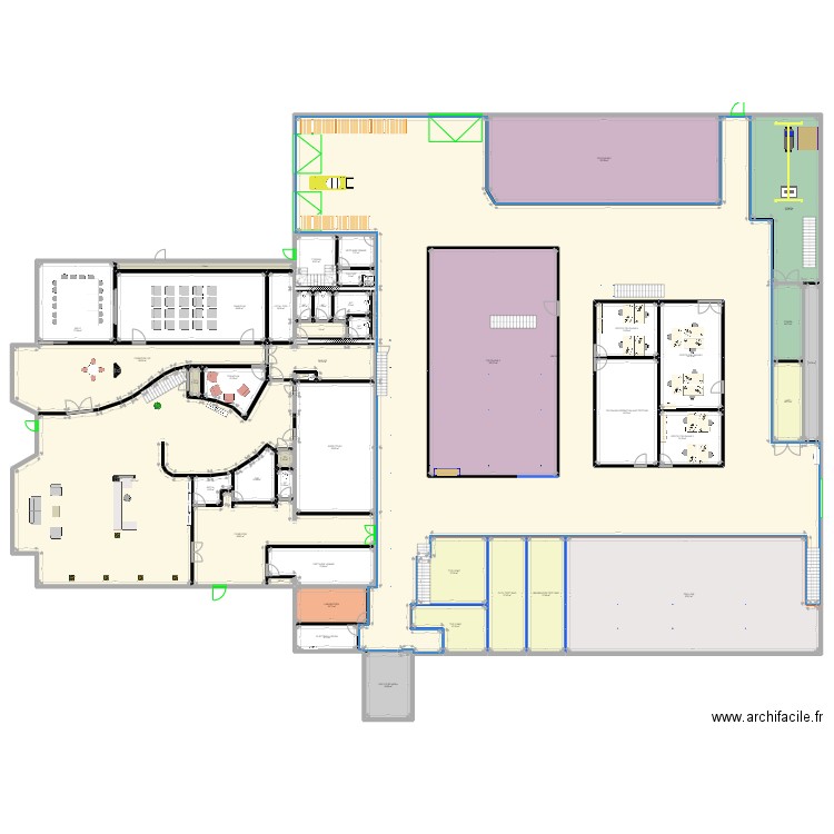 VOLTA RDC V2.1. Plan de 48 pièces et 2561 m2