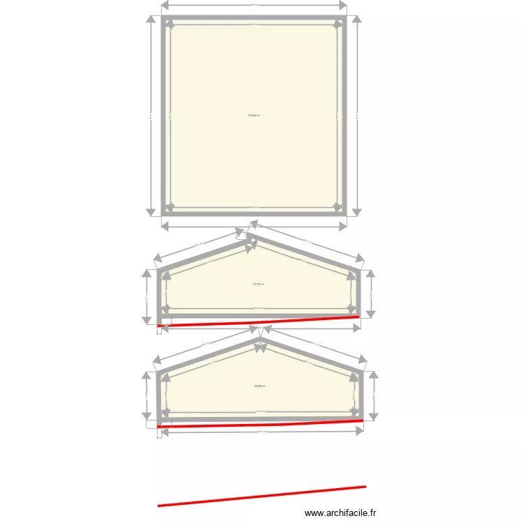 B44 cotations. Plan de 