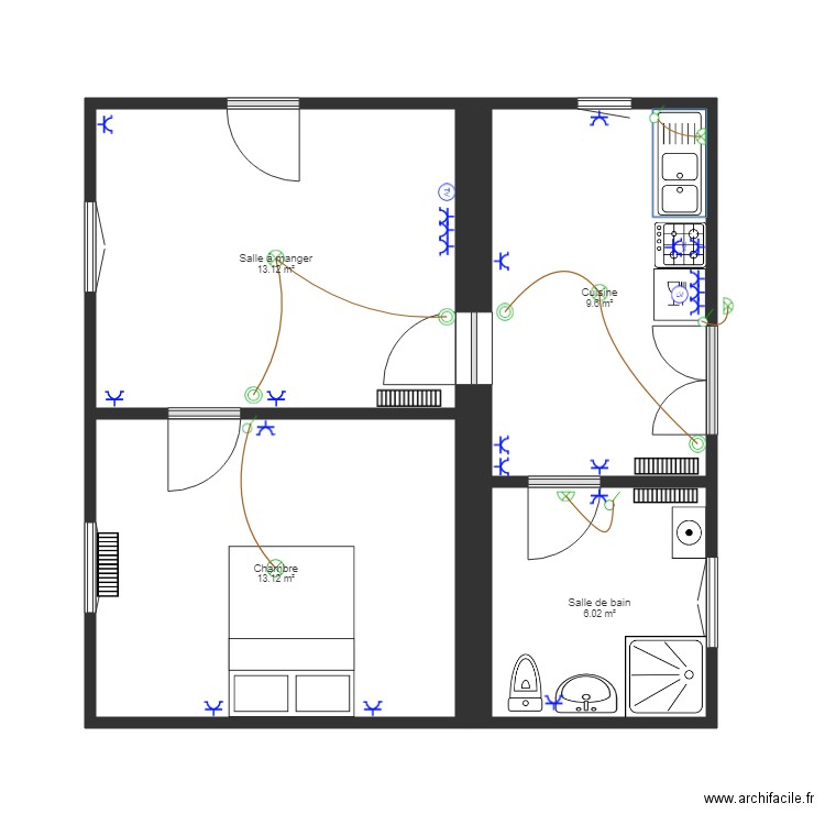 CHATAIGNER. Plan de 0 pièce et 0 m2