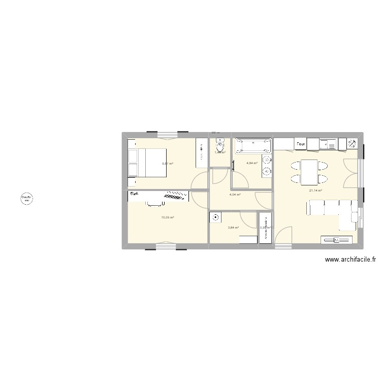 maison 60m2 - 3. Plan de 0 pièce et 0 m2