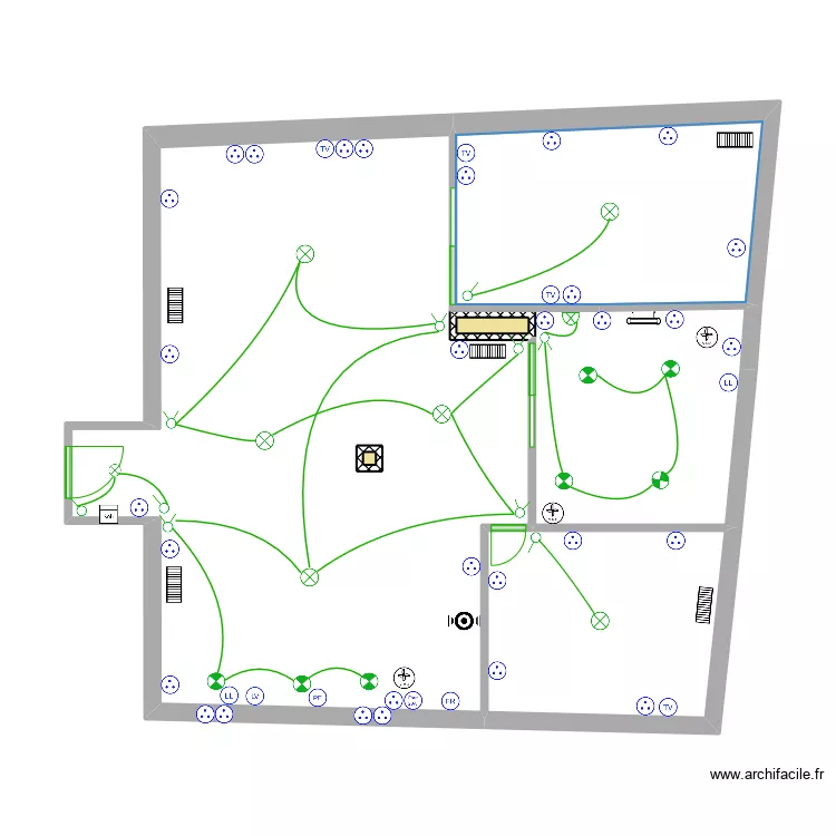 Plan &eacute;lec modif. Plan de 