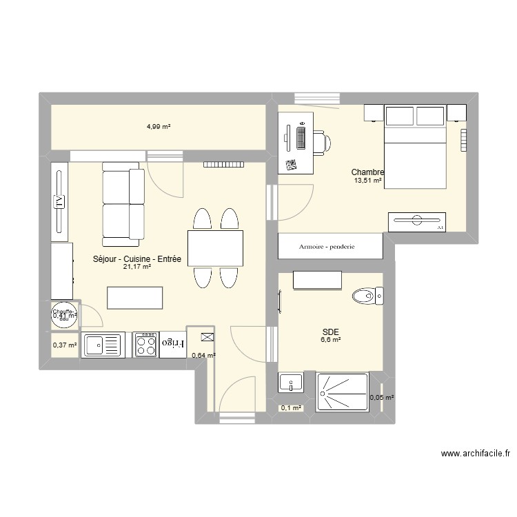 appart alex. Plan de 0 pièce et 0 m2