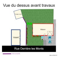 plan maison du dessus urbanisme 