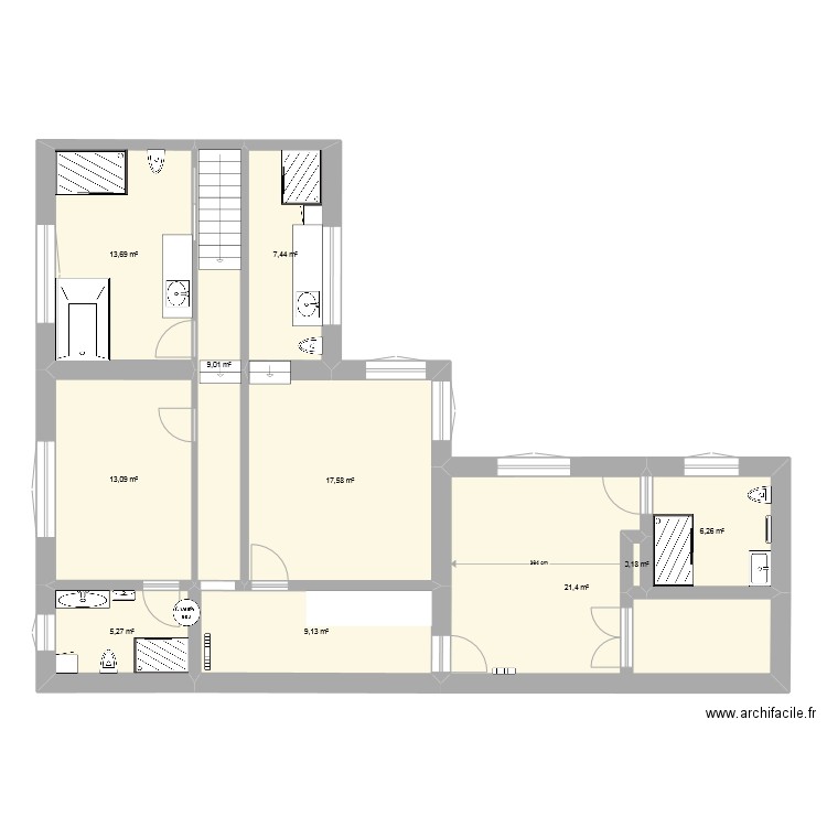 Niveau 1 projet N. Plan de 0 pièce et 0 m2