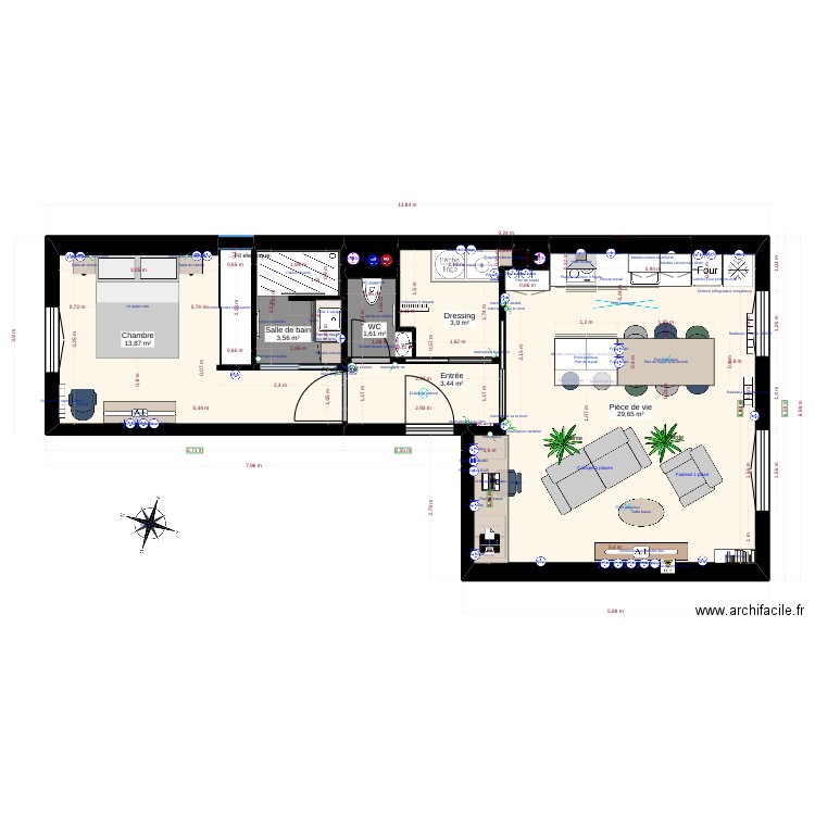 Mon projet précisions. Plan de 0 pièce et 0 m2