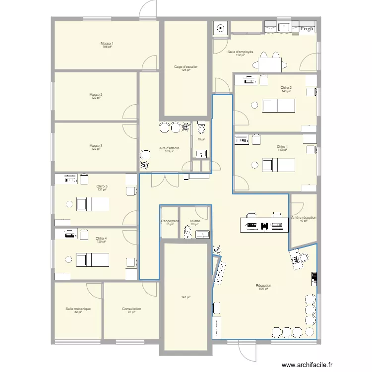 Clinique Maison Myre porte avant 3. Plan de Clinique Maison Myre porte avant 3. Plan de
