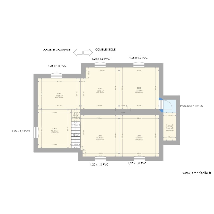 JELALI 4. Plan de 16 pièces et 160 m2