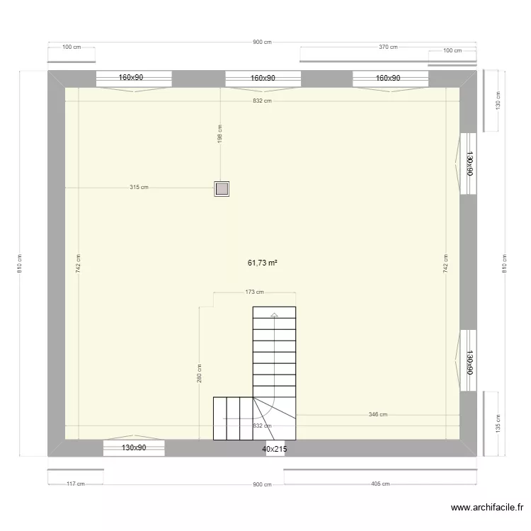 ETAGE MACONNERIE JORGE. Plan de ETAGE MACONNERIE JORGE. Plan de