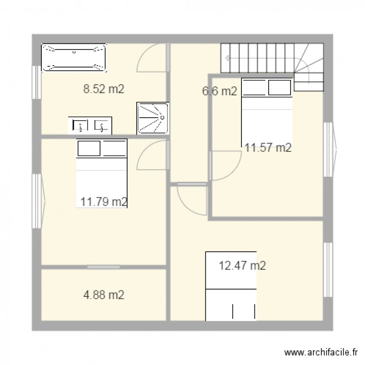 V3 sur 58m V3. Plan de 0 pièce et 0 m2