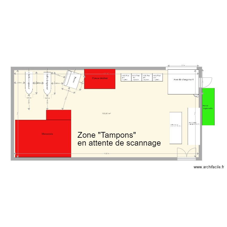 zone mannequin Depeint Régine. Plan de 0 pièce et 0 m2