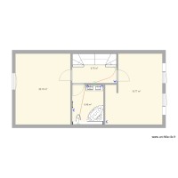 Plan étage avec salle de bain