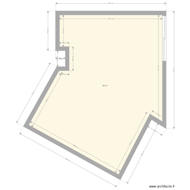 Réno complète Genêts. Plan de 0 pièce et 0 m2