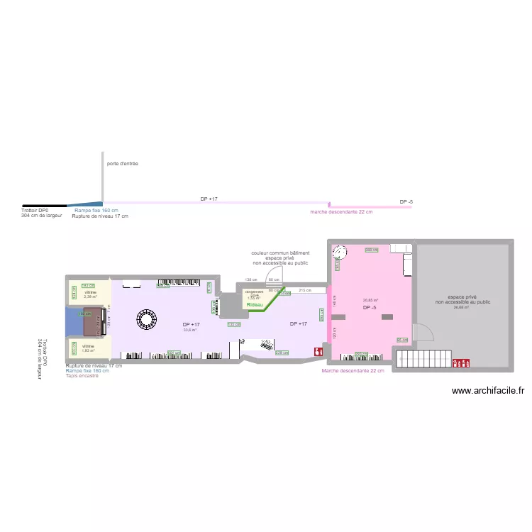 L'UNIVERS DE MAELOU AVANT TRAVAUX. Plan de 