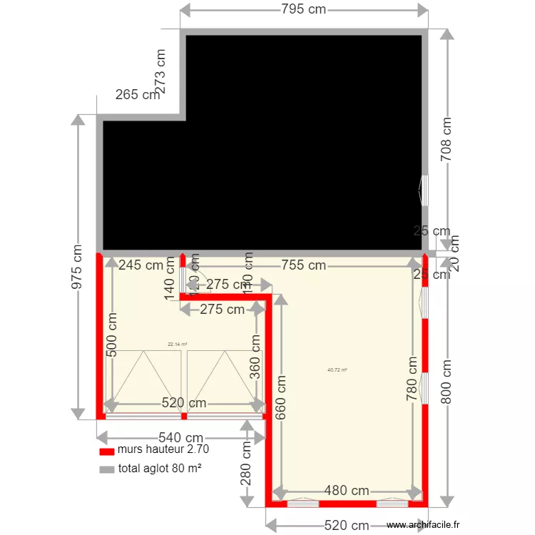 mure a monter rdc. Plan de 