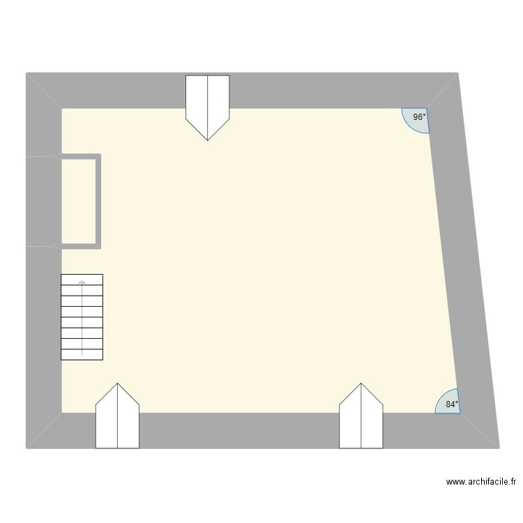 MERGNAT Etage Existant. Plan de 0 pièce et 0 m2