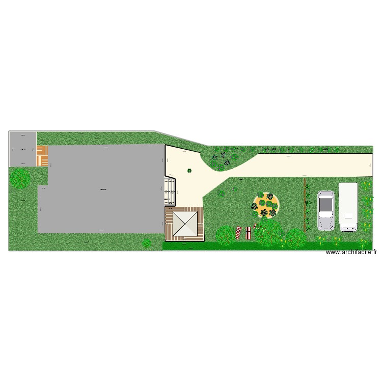 jardin 2. Plan de 10 pièces et 753 m2