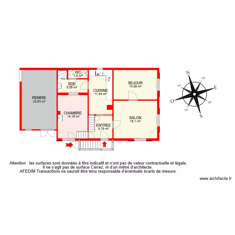 BI 8862 RDC. Plan de 