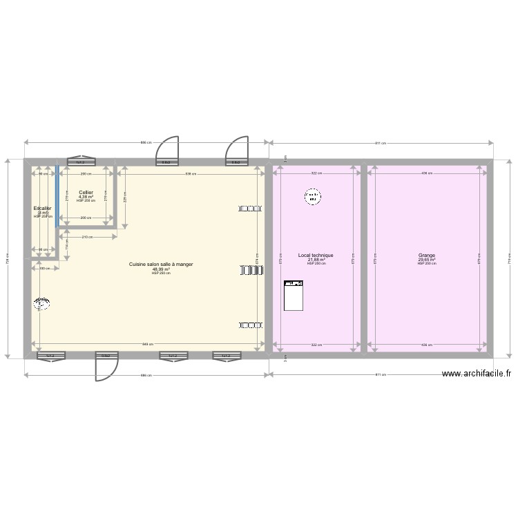 Pigeat. Plan de 12 pièces et 161 m2