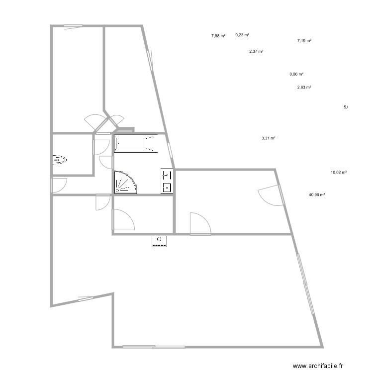 Appartement. Plan de 0 pièce et 0 m2