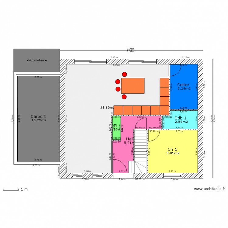 PENIN rdc. Plan de 0 pièce et 0 m2