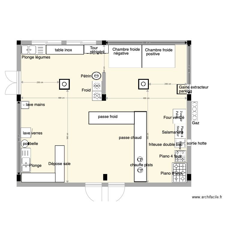 Cuisine Hotel Ivato. Plan de 0 pièce et 0 m2