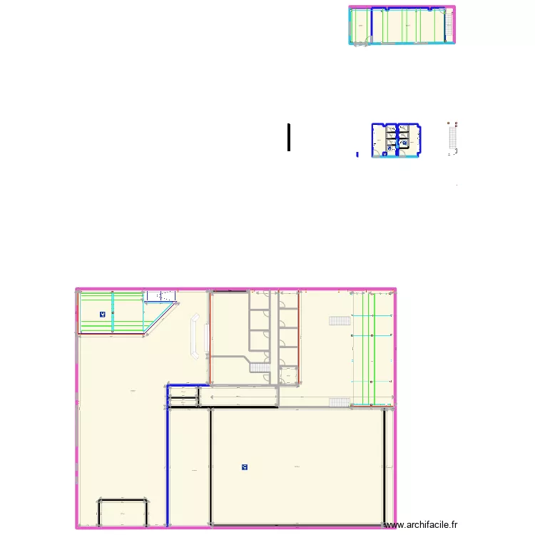 Plan batiment niveau 4. Plan de 