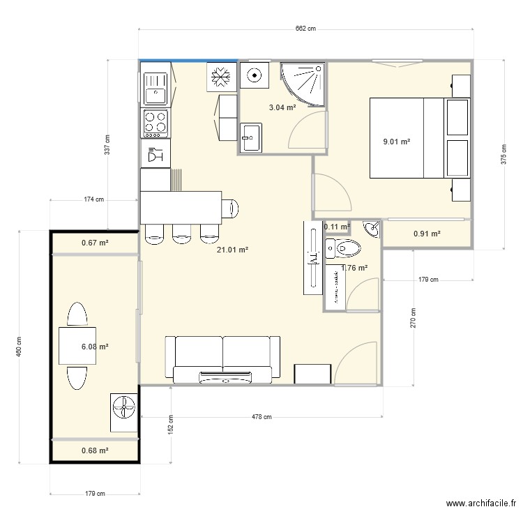 YuccaBada. Plan de 0 pièce et 0 m2