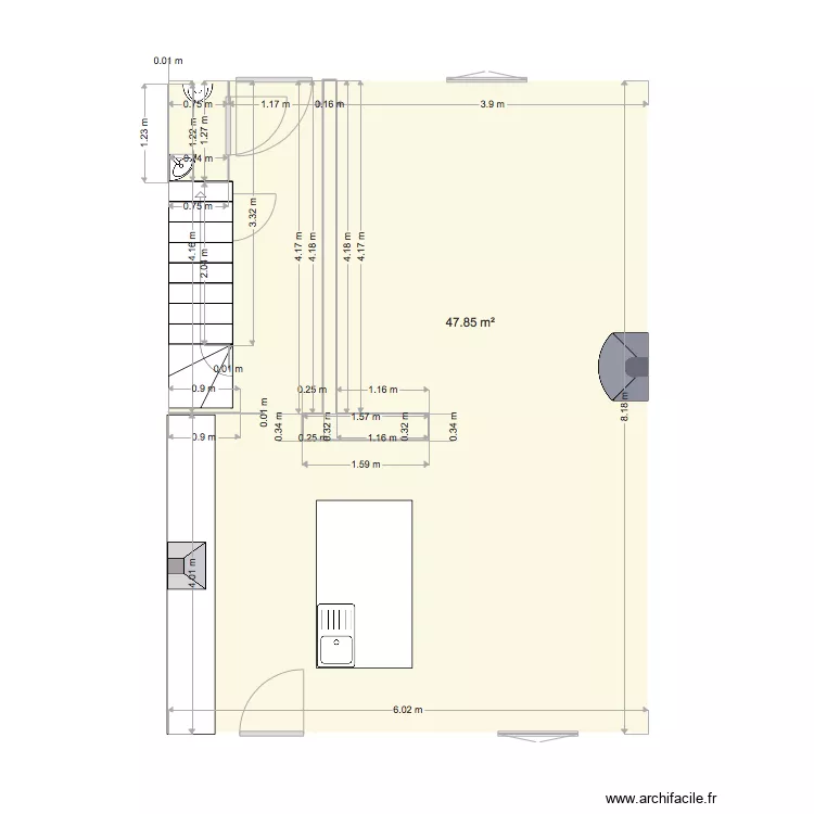 maison. Plan de 