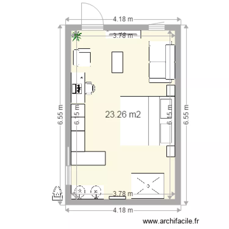 chambre hotel 4. Plan de 