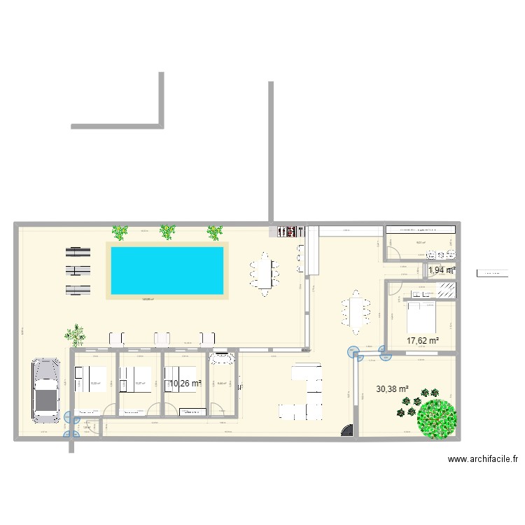 Maison de plage Mimizan VSteph. Plan de 11 pièces et 333 m2