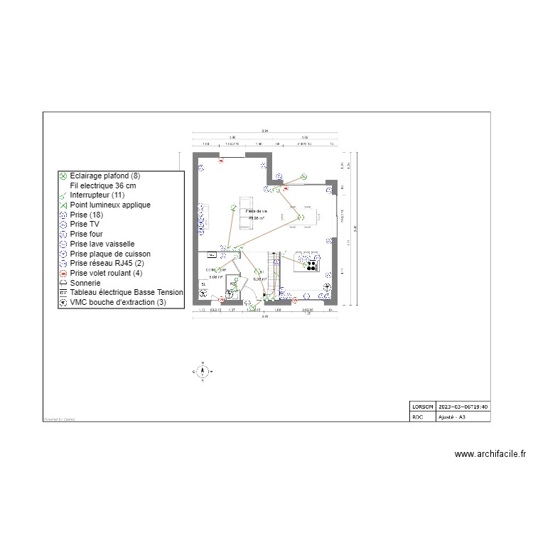 LORSOM. Plan de 0 pièce et 0 m2