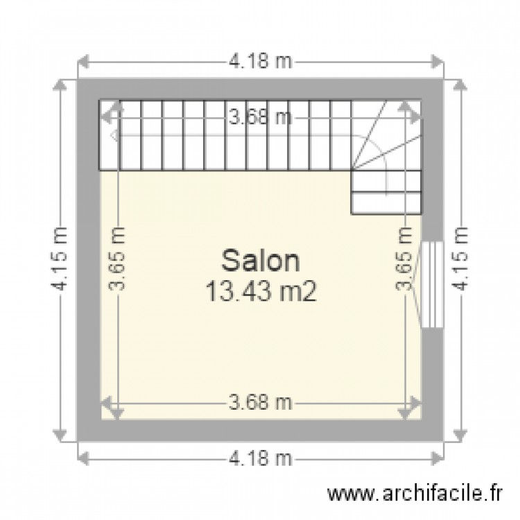 Plan 1er étage etat des lieux. Plan de 0 pièce et 0 m2