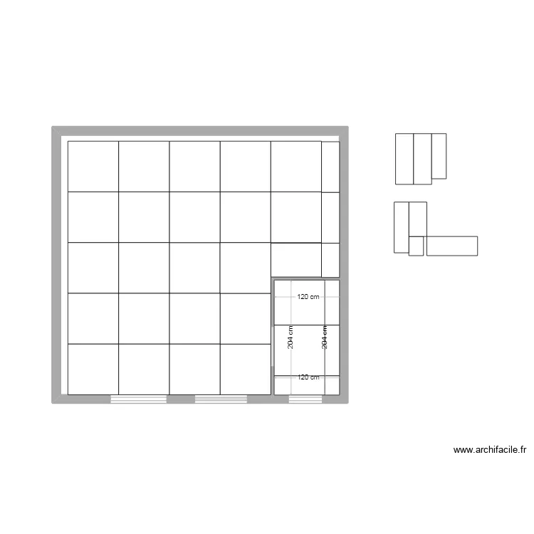CARRELAGE STUDIO. Plan de 