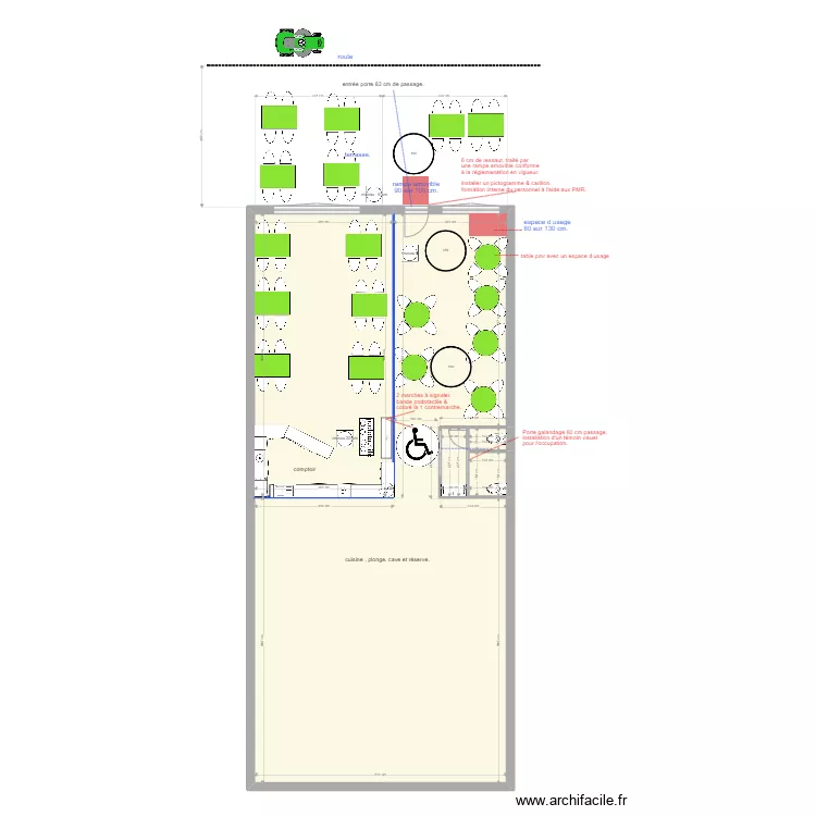 terre et mer  travaux . Plan de 0 pièce et 0 m2