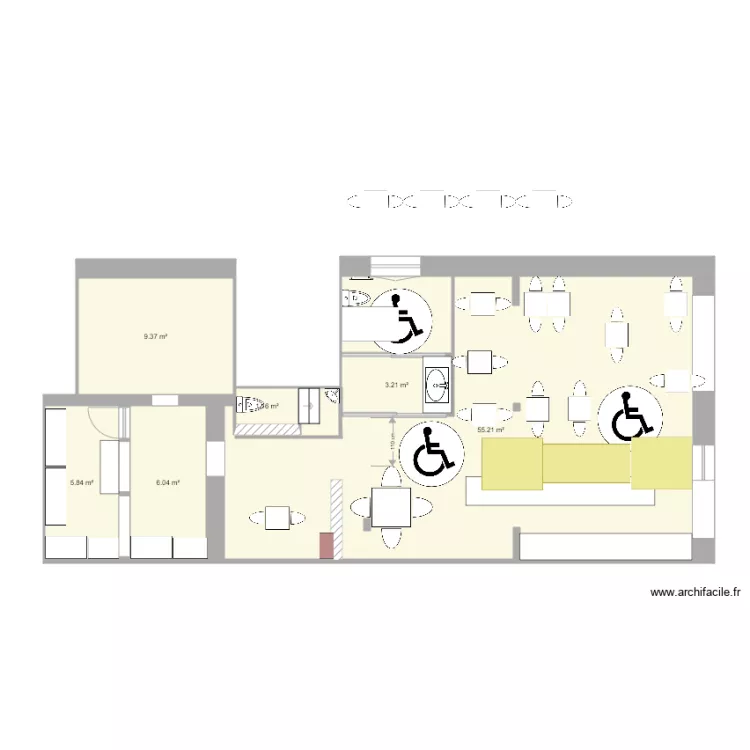 BISTROT DE LILE . Plan de 