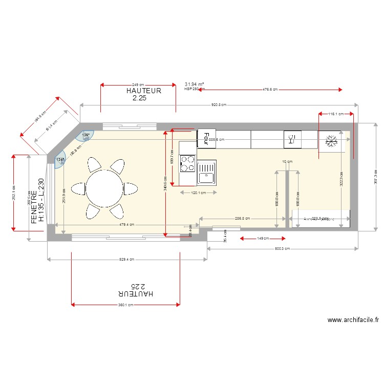 CUISINE 3D VERANDA. Plan de 0 pièce et 0 m2