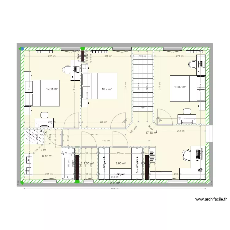 etage d&eacute;finitif. Plan de 