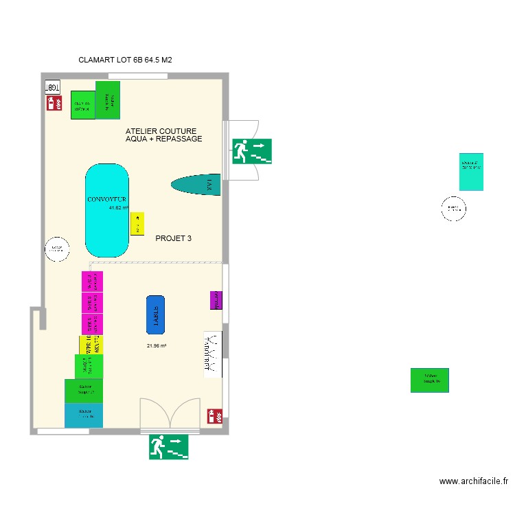 PROJET LAVERIE MINDAS CLAMART 3. Plan de 0 pièce et 0 m2