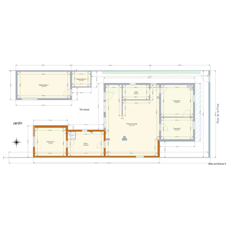 projet extension bois sept 2017. Plan de 