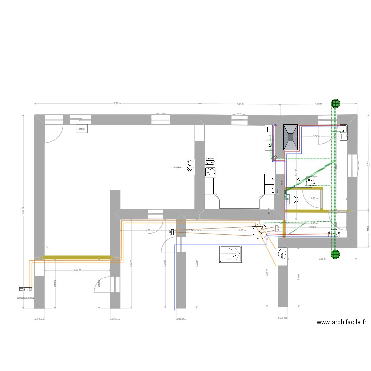 assainissement et eaux. Plan de 0 pièce et 0 m2