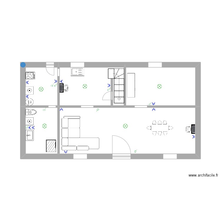 FRED. Plan de 4 pièces et 27 m2