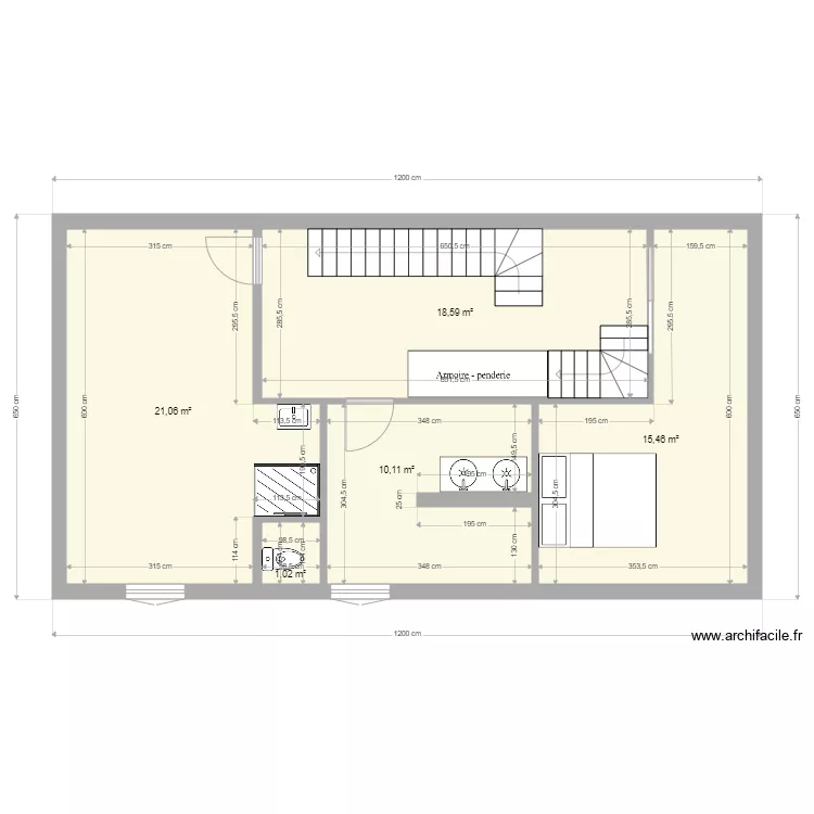 &eacute;tage futur 2. Plan de 