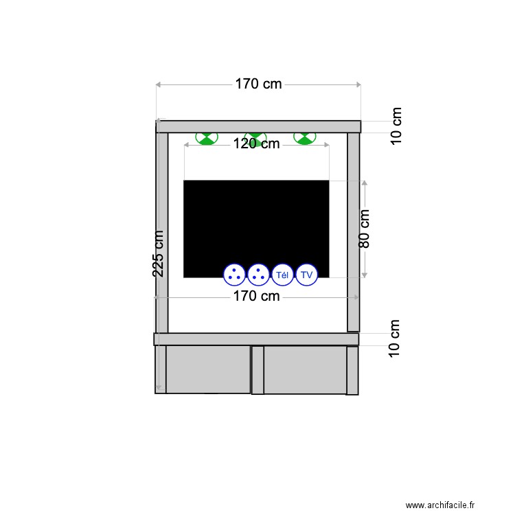 MEUBLE TV PARIS. Plan de 0 pièce et 0 m2