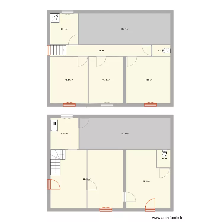COPPERE St Priest la Prugne. Plan de 