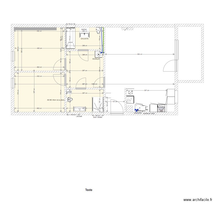 INSTALATIE SANITARE CAUZASI APT10 CORP 1 ETAJ 3. Plan de 0 pièce et 0 m2